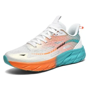 Fashion Casual Sneakers Men’s and Women’s Breathable Running Shoes Large Size Mesh Night Running Shoes