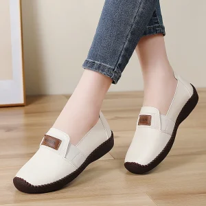 Fashion Casual Women’s Shoes with Wedge Heel Slip resistant Flats Slip on Leisure Shoes