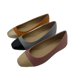 Fashion Design Square Toe Women Ballet Flats Slip-On Flat Shoe for Spring Autumn Summer
