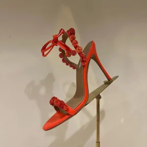 Fashion Designer Femme Sandals Shoes High heeled Beautiful Dress Sandals Bride Sexy Luxury Sandals for Women