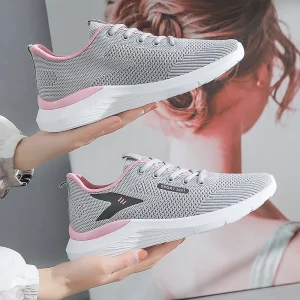 Fashion Fly Woven Sports Women Shoes New Breathable Casual Korean Version Breathable Running Casual Shoes