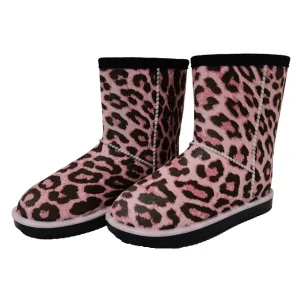 Fashion High Quality Women’s Winter Warm Non Slip Flat Leopard Print Snow Boots