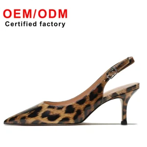 Fashion New 6cm Pointed Back Strap Sandals with Sexy High Heels Trendy Women’s Elegant Sandals Brand Shoes for Women