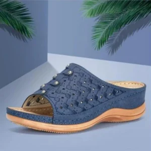 Fashion New Summer Gladiator Wedge Sandals and Slippers Womens Thick Sole Cushioning Outerwear Large Size Casual Beach