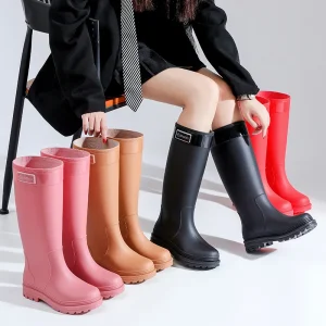 Fashion Rain Boots for Women Waterproof Non Slip Outdoor Snow Boots for Adults