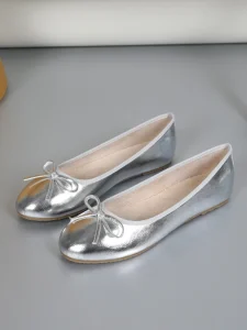 Fashion Round Toe Bow Ballet Flats Women’s Comfortable Slip-On Flat Shoes in Multiple Colors