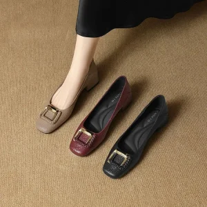 Fashion Sneakers Women Office Pumps PU Upper Platform High Heels Slip On Shoes MOQ