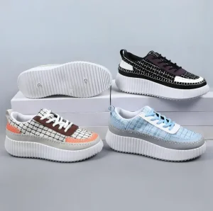 Fashion Sneakers Women’s Outdoor Fitness Walking Sports Shoe Trendy Casual All-match Breathable Running Shoes Spring Cushioning