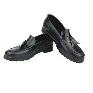 Fashion Style Women’s Waterproof Recyclable Rubber Loafer Wellington Boots Cotton Lining Barefoot Gumboots