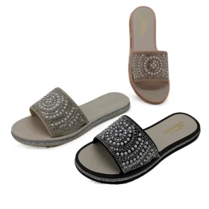 Fashion Summer Women Sandals Ladies Flat Beach Sandals Outdoor Holiday Slides