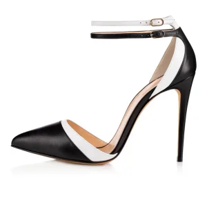 Fashion Trend Handmade High Heels Women’s Pump Shoes Sexy Point Toe Luxury Design Colorful Strap Women Pump Shoes