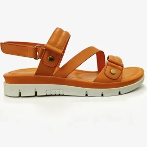 Fashion Trend Summer Women’s Toe-Exposing PU Thick Heel Sandals Non-Slip Leisure Flat Sandals