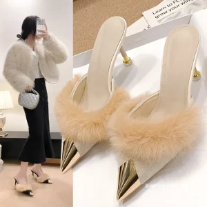 Fashion Warm Autumn Women’s Mules Shoes