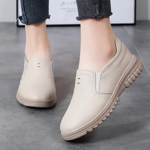 Fashion Women’s Casual Sports Sneakers Shoes Soft-Soled Breather Anti-Slippery Office Outdoor Flats Loafers Walking Style Shoes