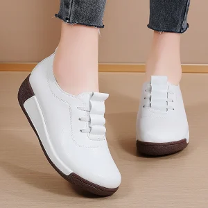 Fashion Women’s Casual Sports Sneakers Shoes Soft Soled Breather Anti Slippery Office Outdoor Flats Loafers Walking Style Shoes