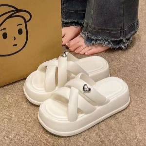 Fashion Women’s Casual Summer Open Toe Thick Platform Beach Sandals Non Slip Women EVA Slide Slippers