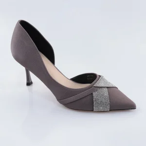 Fashion Women’s New Thin Heeled Ladies High Heels Comfortable Shallow Sparkling Diamond