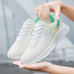 Fashion Zapatillas Para Correr Running Shoes Lightweight Breathable Soft-Soled Non-Slip Running Shoes for Women