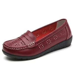 Fashion shoes Women’s Single Nurse Shoes Casual Slip On Loafers Rubber Sole Direct Manufacturer