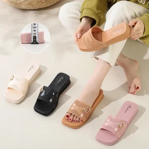 Fashionable Export Flat Ladies’ Slippers and Sandals Beachwear Style Women’s Slippers for Wearing Outside
