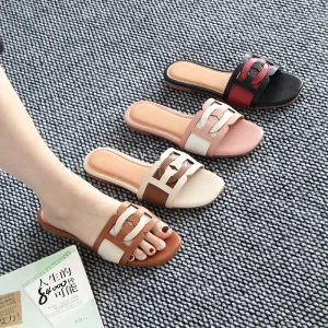 Fashionable Flat Summer Casual Sandals for Women and Ladies Lightweight and Breathable Comfortable Women’s Slippers