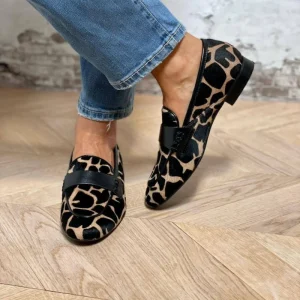 Fashionable Loafers PU Leather Shoes Women’s British Style with Thick Soles and Thick Heels
