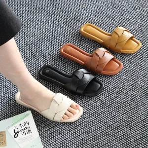 Fashionable Retro Summer Casual Soft soled Daily Lightweight Versatile Women’s Sandals and slippers Comfortable and Durable