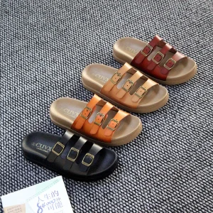 Fashionable Retro Summer New Design Slip-on Durable Outdoor Durable Women’s Sandals and slippers Lightweight Sandals