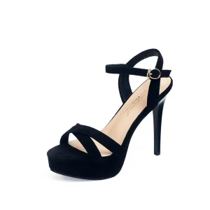 Fashionable Roman Style Women’s Low Heeled Sandals Exposed Toes Summer Cross Band Decoration PU for Daily Commuting Outfit