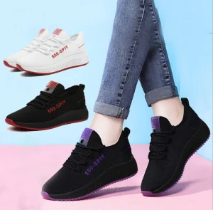 Fashionable Running Women Shoes Breathable Casual Woman Sneakers Girls’ Flat Womens Sports Shoes