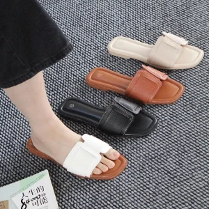 Fashionable Summer New Design Flat Outdoor Breathable Comfortable Slip-on Women’s Slippers Sandals Lightweight Durable