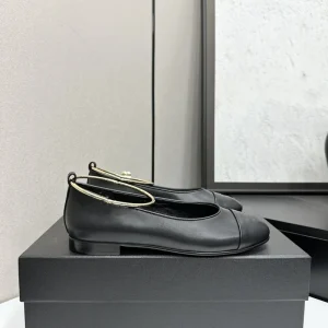 Fashionable Women’s Autumn Comfortable Closed Toe Slip-On Work Shoes Non-Slip Genuine Leather Casual Shoes