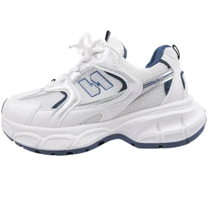 Fashionable and comfortable lace-up mesh breathable sneakers new spring walking platform women’s casual shoes