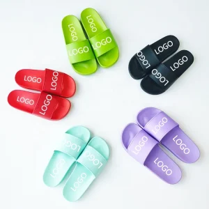 Fast Delivery Custom Logo Durable Slides Women’s Sandals Ladies PVC Slipper Summer Beach Outdoor Slip-on Flip Flops