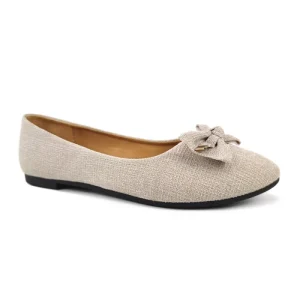 Female Ballerina Commuter Walking Retro Style Moccasin Injection Outsole Bowknot Ballet Flats Women’s Casual Shoes