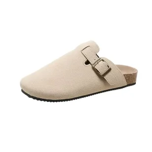 Female Close Toe Mules Shoes Large Size Soft Sole Clogs Women Indoor Outdoor Flat Slippers for Women