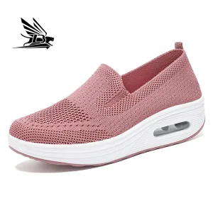 Female Comfort Slip-On Breathable Cushioning Lady Sneakers Fashion Colors Women Casual Running Sports Shoes