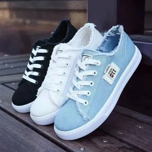 Flat Casual Women’s Sneakers Breathable Fashion Canvas Shoes