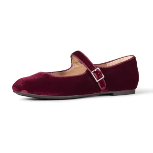 Flat Shoe Fashion Women’s Ankle Strap Ballet Flats Shoes Square Toe Ballerina Flats Dress Shoes Casual Mary Jane Flats Shoes