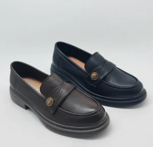 Flat Sole Single Shoe Women’s Autumn British Style Small Leather Shoes Versatile Black Work Shoes Women’s