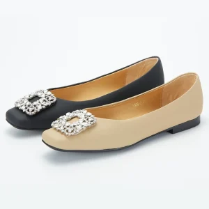 Flats Shoes Women Dressy Comfortable Slip on Square Toe Womens Ballet Flat Penny Shoes