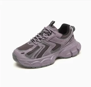 Four Seasons Korean Women’s Thick Soled Leisure Mesh Running Shoes Heightened Lightweight Design for Sports & Walking