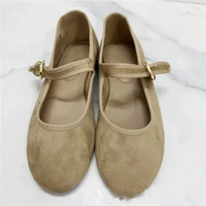 French Retro Mary Jane Flats for Women One Strap Low Cut Soft Sole Plus Size Shoes Cross Border