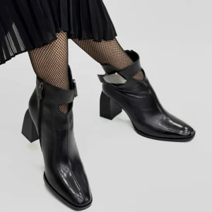 French Round Toe Thick Heel Short Boots With Side Zipper Autumn And Winter Temperament Commuting High Heels