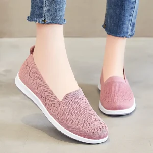 G-856 Women’s Retro Style Flats Comfortable Lightweight Low Heel Sneakers Breathable Walking Shoes for Outdoor Use