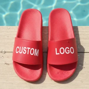 GRS Custom Women’s Fashion Evergreen PVC Summer Winter Beach Sandals Breathable Anti-Slippery Printed Light Weight
