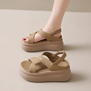 GZJ-P1 Women’s Outdoor Wear in Summer, Small Size Women’s Shoes Casual High-heeled Beach Shoes Women’s Sandals 23041902