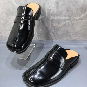 Genuine Leather Horseshoe Toe Loafers Mens Mules Spring Fashion Slip On British Style Plus Size From Guangzhou for Export