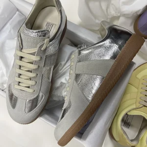 Genuine Leather Korean Women’s Casual Sneakers Retro Classic Lace-up Walking Shoes Breathable Fashionable Trendy Slip Resistant