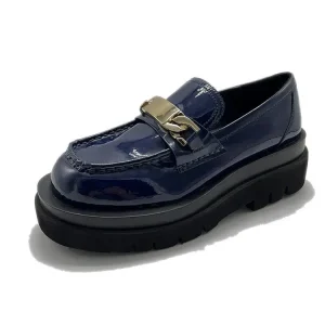 Genuine Leather Loafer Shoes for Woman Casual Slip on Womens Black Leather Loafers
